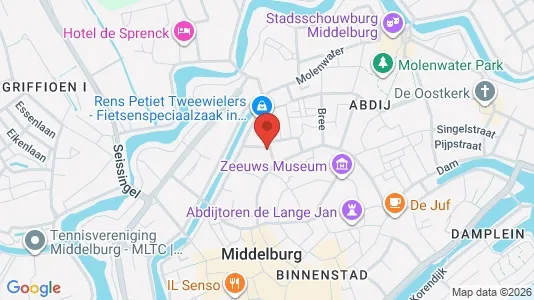 Apartments for rent i Middelburg - kort over placeringen