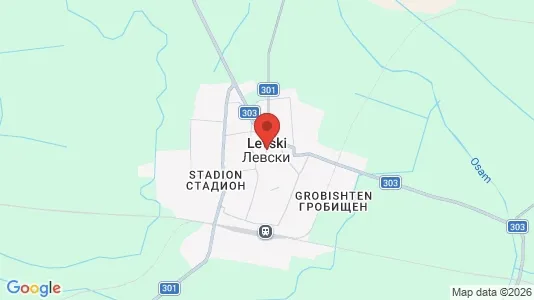 Apartments for rent i Levski - kort over placeringen