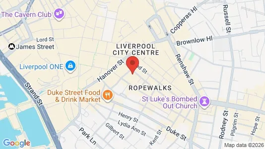Apartments for rent i Liverpool - Merseyside - kort over placeringen