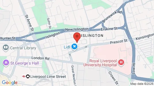 Apartments for rent i Liverpool - Merseyside - kort over placeringen