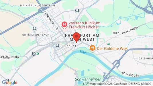 Apartments for rent i Frankfurt West - kort over placeringen
