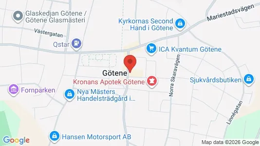 Apartments for rent i Götene - kort over placeringen