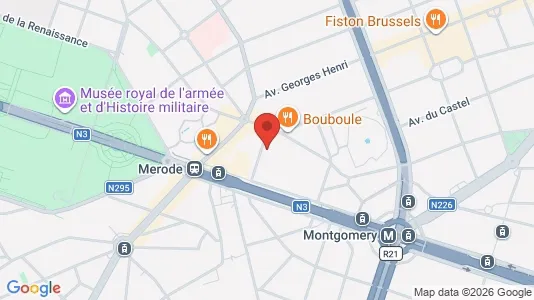 Apartments for rent i Brussels Etterbeek - kort over placeringen