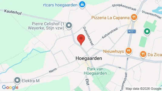 Apartments for rent i Hoegaarden - kort over placeringen