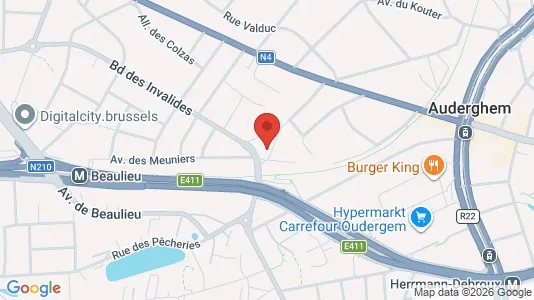 Apartments for rent i Brussels Oudergem - kort over placeringen