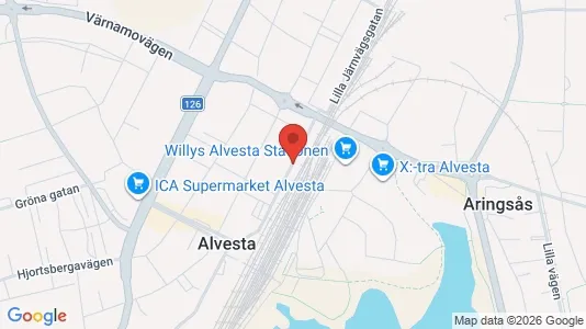Apartments for rent i Alvesta - kort over placeringen