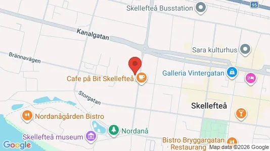 Apartments for rent i Skellefteå - kort over placeringen