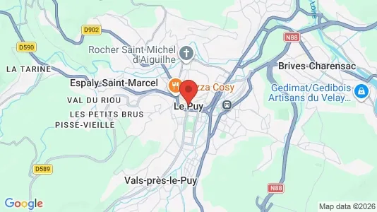 Houses for rent i Le Puy-en-Velay - kort over placeringen