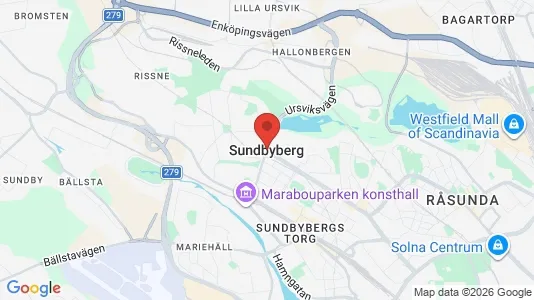 Rooms for rent i Sundbyberg - kort over placeringen