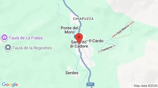 Apartments for rent i San Vito di Cadore - kort over placeringen
