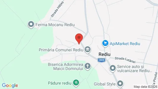 Apartments for rent i Rediu - kort over placeringen