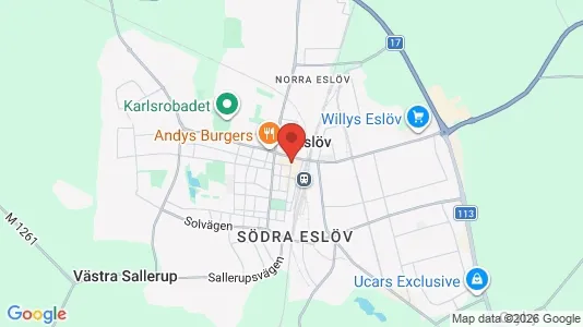 Apartments for rent i Eslöv - kort over placeringen