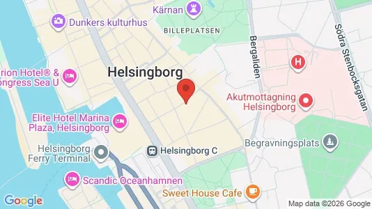 Apartments for rent i Helsingborg - kort over placeringen