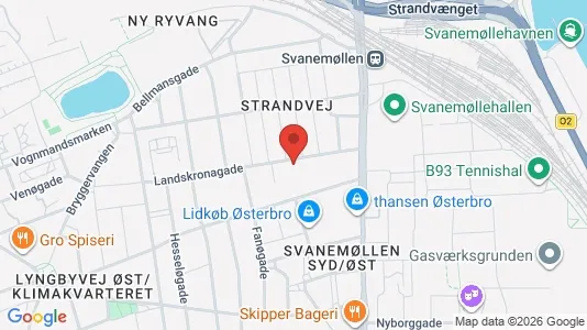 Apartments for rent i Østerbro - kort over placeringen