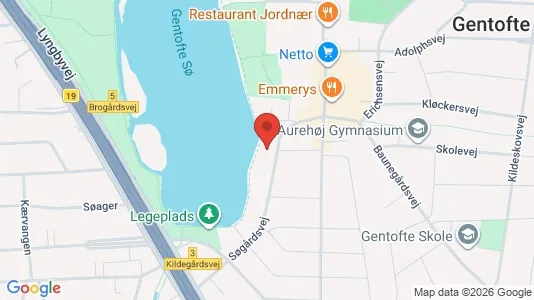 Apartments for rent i Gentofte - kort over placeringen