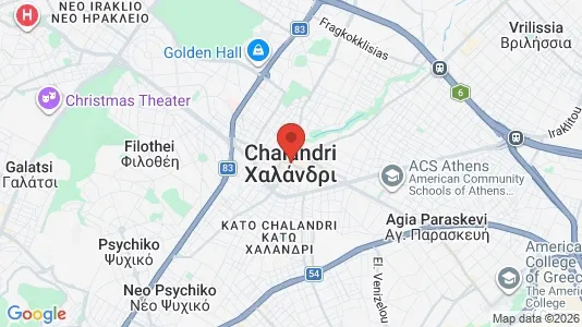 Apartments for rent i Chalandri - kort over placeringen