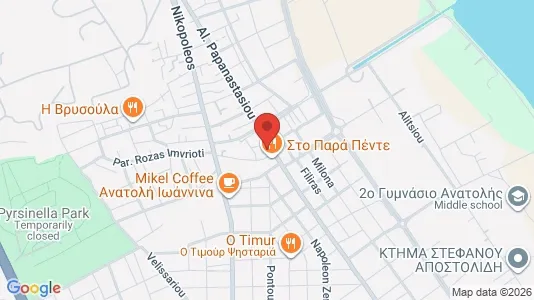 Apartments for rent i Ioannina - kort over placeringen