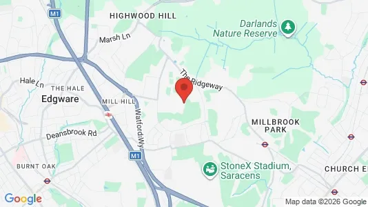 Apartments for rent i London NW7 - kort over placeringen
