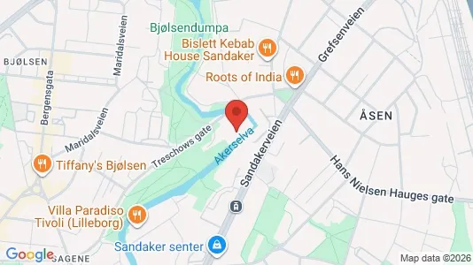 Apartments for rent i Oslo Sagene - kort over placeringen