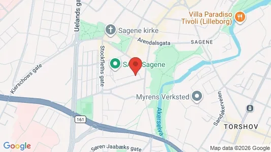 Apartments for rent i Oslo Sagene - kort over placeringen