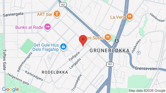 Apartments for rent i Oslo Grünerløkka - kort over placeringen