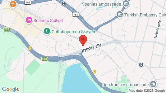 Rooms for rent i Oslo Frogner - kort over placeringen