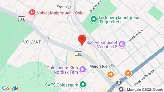 Rooms for rent i Oslo Frogner - kort over placeringen