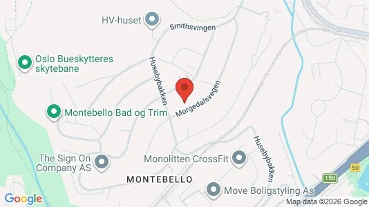 Rooms for rent i Oslo Vestre Aker - kort over placeringen