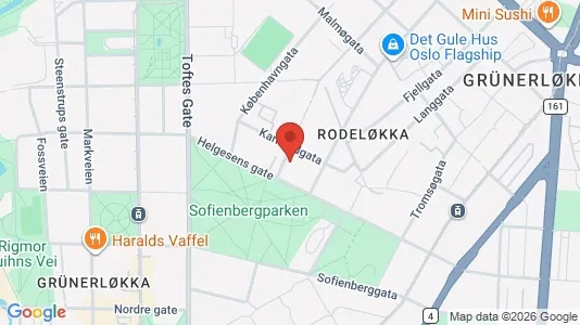 Apartments for rent i Oslo Grünerløkka - kort over placeringen