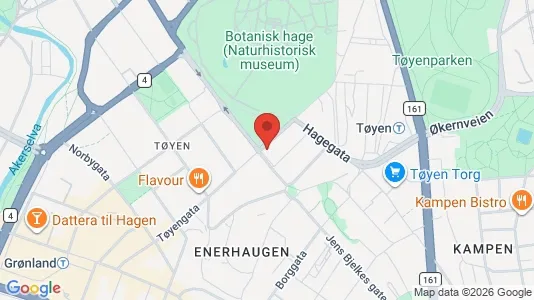Rooms for rent i Oslo Gamle Oslo - kort over placeringen