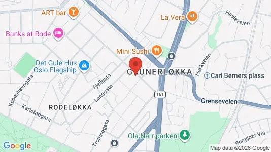 Apartments for rent i Oslo Grünerløkka - kort over placeringen