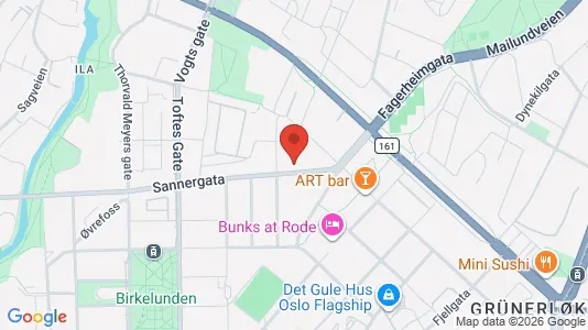 Apartments for rent i Oslo Grünerløkka - kort over placeringen