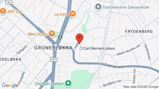 Apartments for rent i Oslo Grünerløkka - kort over placeringen