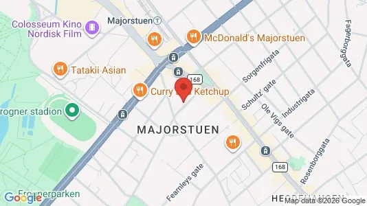 Rooms for rent i Oslo Frogner - kort over placeringen