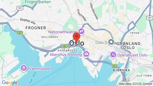 Houses for rent i Oslo Vestre Aker - kort over placeringen