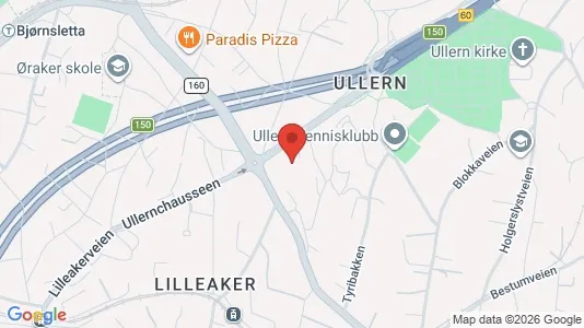 Apartments for rent i Oslo Ullern - kort over placeringen