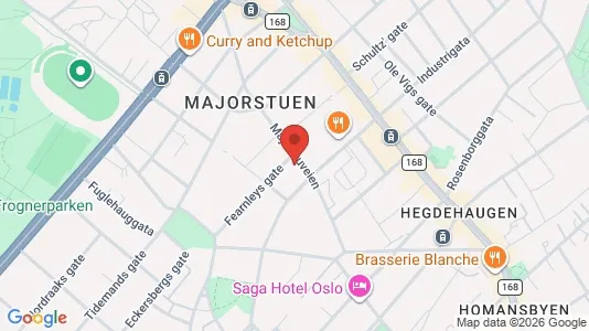 Apartments for rent i Oslo Frogner - kort over placeringen