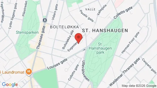 Apartments for rent i Oslo St. Hanshaugen - kort over placeringen