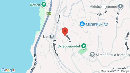Rooms for rent i Oslo Nordstrand - kort over placeringen