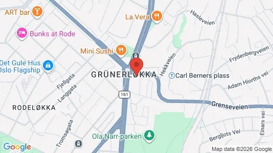 Apartments for rent i Oslo Grünerløkka - kort over placeringen