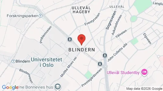 Apartments for rent i Oslo Nordre Aker - kort over placeringen