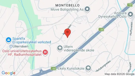 Apartments for rent i Oslo Ullern - kort over placeringen
