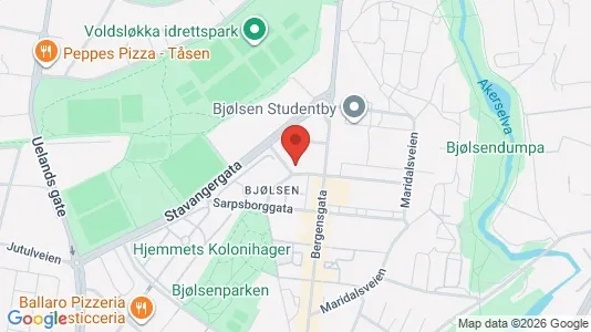Apartments for rent i Oslo Sagene - kort over placeringen
