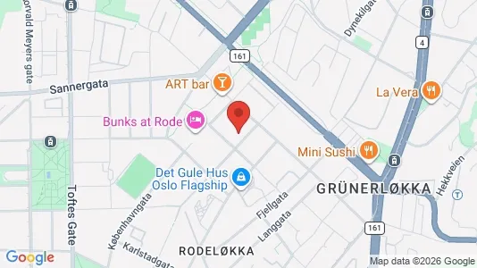 Apartments for rent i Oslo Grünerløkka - kort over placeringen