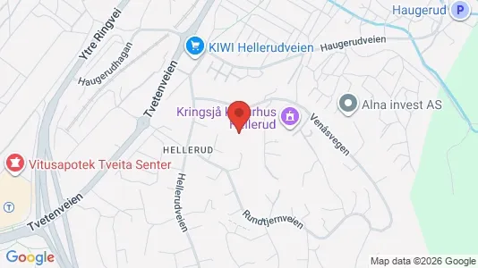 Rooms for rent i Oslo Alna - kort over placeringen