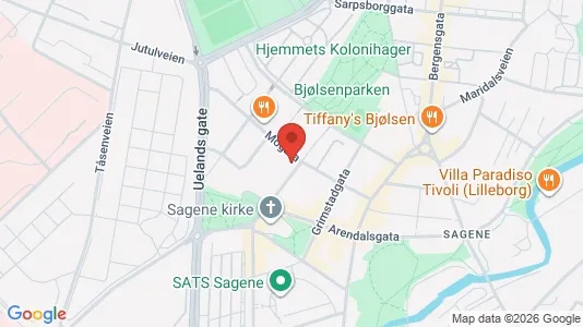 Apartments for rent i Oslo Sagene - kort over placeringen