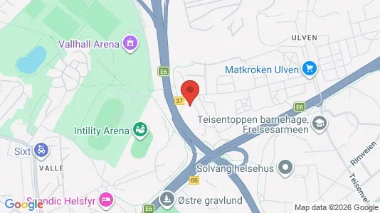 Apartments for rent i Oslo Alna - kort over placeringen