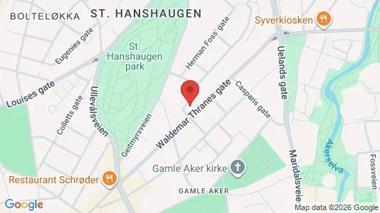 Rooms for rent i Oslo St. Hanshaugen - kort over placeringen