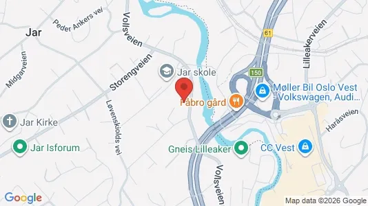 Rooms for rent i Bærum - kort over placeringen