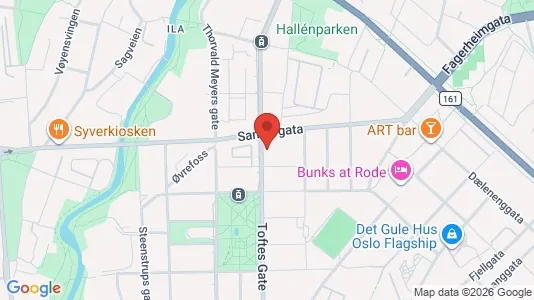 Rooms for rent i Oslo Grünerløkka - kort over placeringen